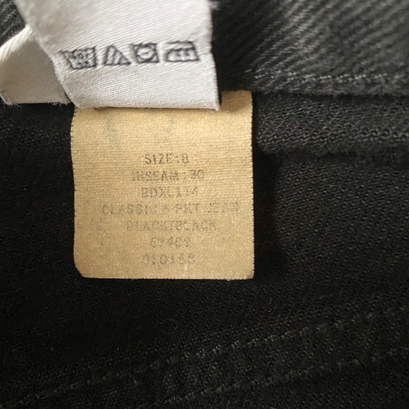 Vintage Calvin Klein Mom Jeans Black Size 8 - Picture 4 of 6